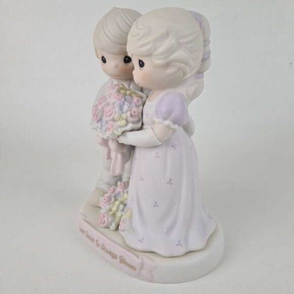 Precious Moments 129097 Love Vows To Always Bloom Porcelain Wedding Figurine - Picture 3 of 6